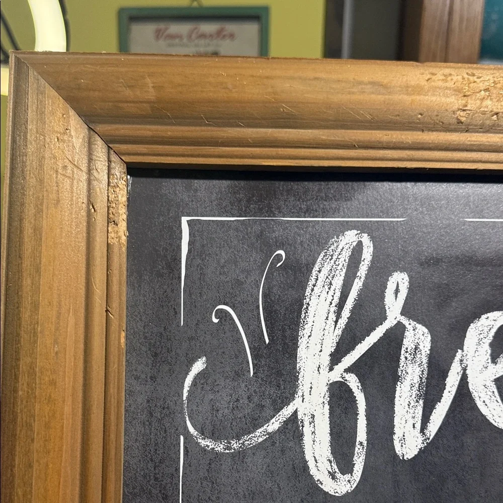 Flash sale💥🔥Farmhouse kitchen Fresh Market Organic Chalkboard Sign wall decor - Picture 2 of 6